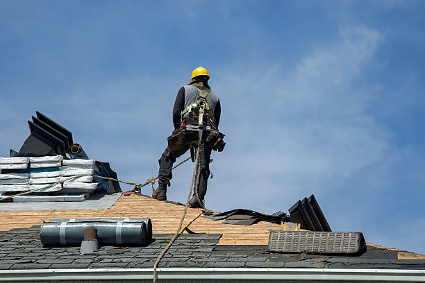 Professional Roofing technician working in Queenstown, MD